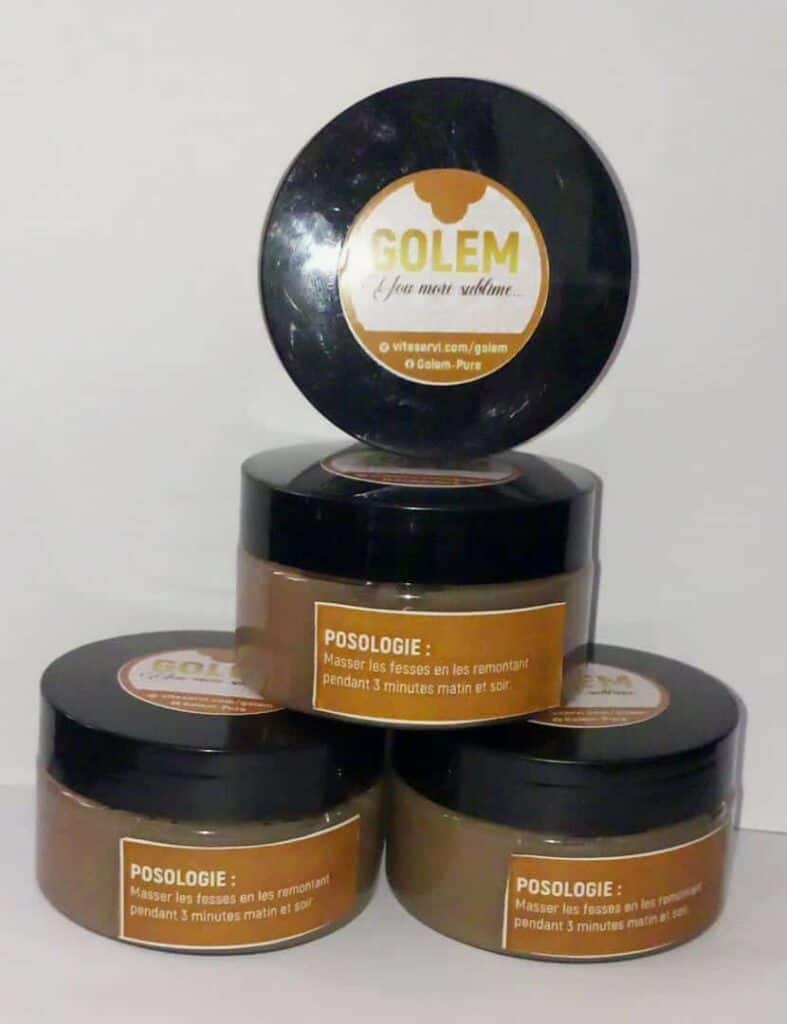 Crème fessier pour grossir les fesses et hanche GOLEM Original ViteServi