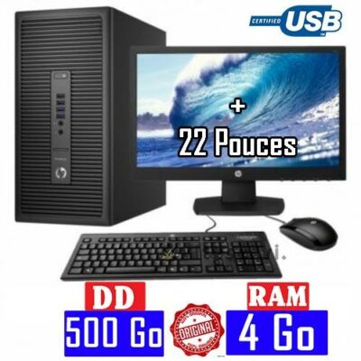 Desktop HP 280 G2 Ecran 22 Ram4go Dd500go Souris Clavier viteservi