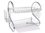 Range vaisselle en acier inoxydable 2 niveaux viteservi