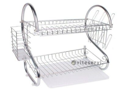 Range vaisselle en acier-inoxydable 2 niveaux Original - ViteServi