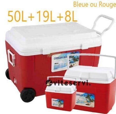 Série de 3 Cooler Box  Originaux de 50L 19L et 8L