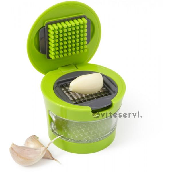 Presse ail Garlic Chef | Ecrase l'ail, l'oignon, le persil | Mini hachoir  manuel | Gadget cuisine| Accessoires de cuisine | Coupe ail