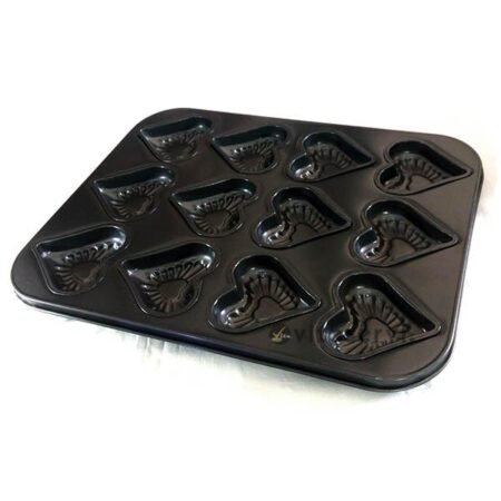 Moule de 12 Coeur C