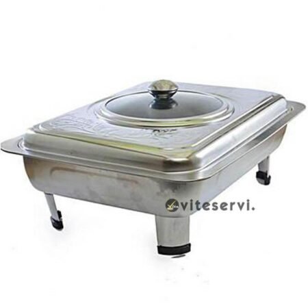 Dish de service en métal argenté