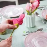 Lot de 06 décorateurs de serviettes de table en fleur Bloom