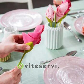 Bloom: décorateur de serviettes de table en fleur