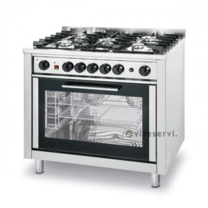 eka cuisiniere a gaz 5 feux sur four electrique 1