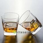 Set de 06 verres à Whisky carré de 300ml, de haute qualité