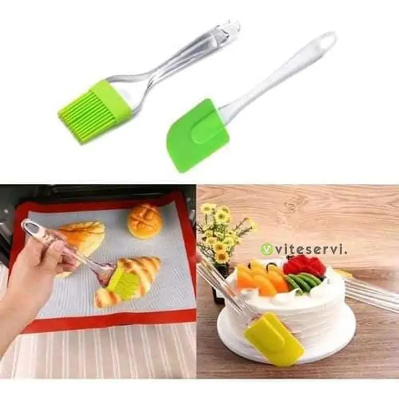 Pinceau et Spatule en silicone