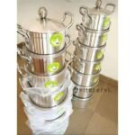 Casseroles série de 7 pièces en aluminium