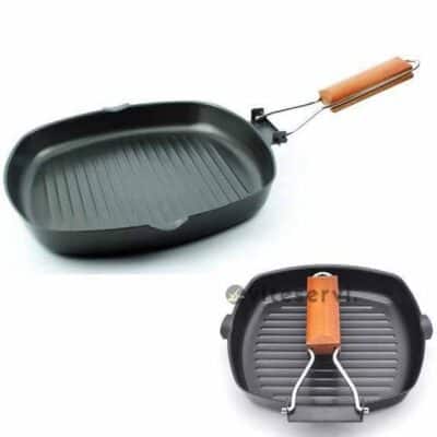 iron grill pan folding rs 650 28cm 1