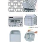 Panier de rangement superposable en plastique multi usage