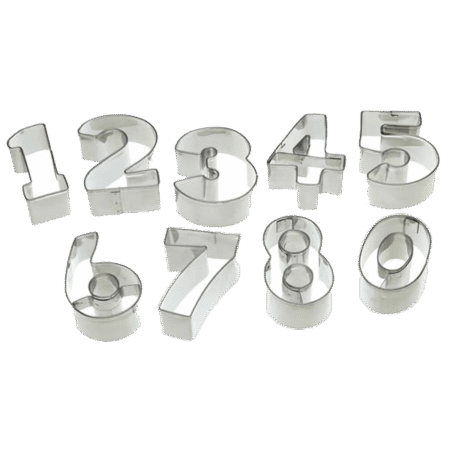 Emportes pièces 123 Chiffres pour gâteaux