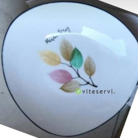 Set de 06 Plateaux en porcelaine forme Arrondie