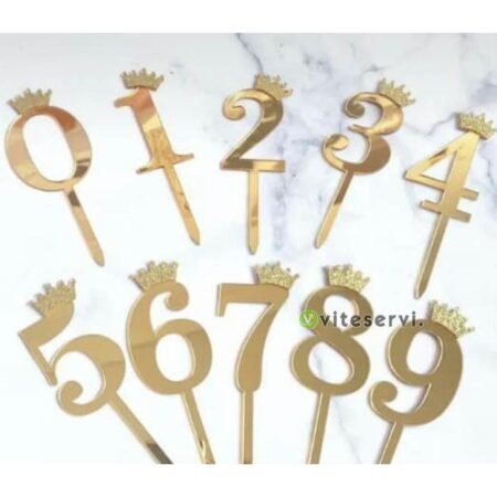 Toppers 123 Chiffres bougie pour gâteaux Emportes pièces de décoration