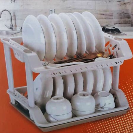 Range vaisselle 2 niveaux en Plastique solide RV-985