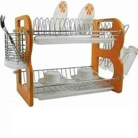 Range vaisselle 2 niveaux en Acier Solide RV-298