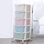 Multicolour opbergkast plastic ladeblok afwerking opbergdoos kabinet mode korte lokale