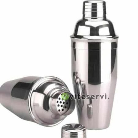 Shaker pour cocktail en inox, doré et plastique