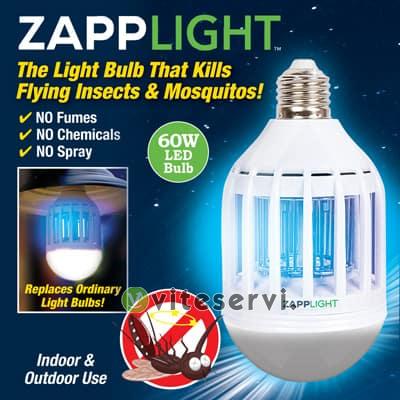 ZAPPLIGHT Double ampoule LED et lumière Tue insecte et anti