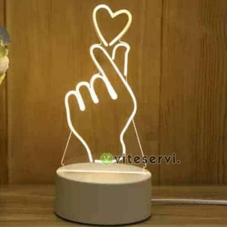 Veilleuse 3D lampe colorée avec 7 couleurs de lumière V-05
