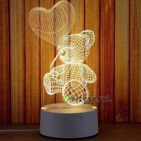 Veilleuse 3D lampe colorée avec 7 couleurs de lumière V-02
