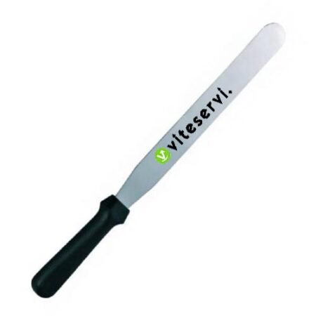 Spatule plate à pâtisserie avec manche en plastique parfaite pour étendre et égaliser glaçage, mousse, pâte, chocolat