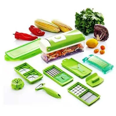 Nicer Dicer Plus 12 in 1 Decoupe legumes en tranche et mandoline pas cher sur viteservi