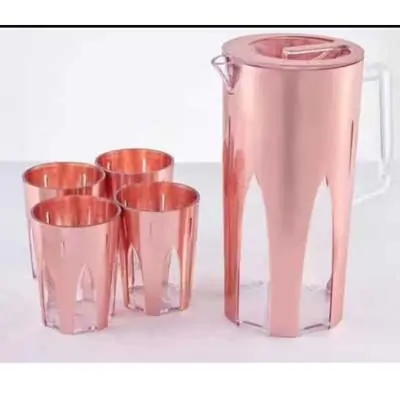 Ensemble carafe plus 4verres