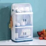 Range vaisselle à trois niveaux RV-321 pour tasse, pose-verre
