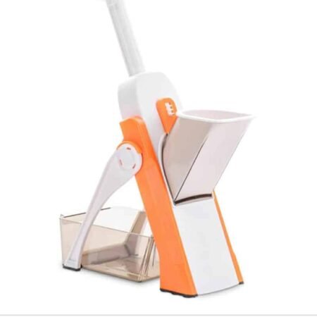 Mandoline de Cuisine Multifonction Professionnelle, Coupe-Légumes et Fruits avec Bac de Récupération, Trancheuse Râpe Éminceur Sécurisé pour Préparation Rapide et Uniforme des Aliments