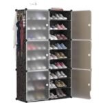 Armoire à rangement de chaussure 6 casiers 2 battants