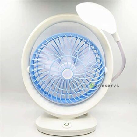 Mini Ventilateur rechargeable de table à lampe