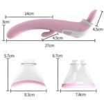 Vibromasseur gode suceur pompe à vide à langue pour léchage oral stimulateur de clitoris jouet sexuel pour femmes