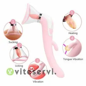 Sextoy penis sucer de seins et de vagin sextoy a langue