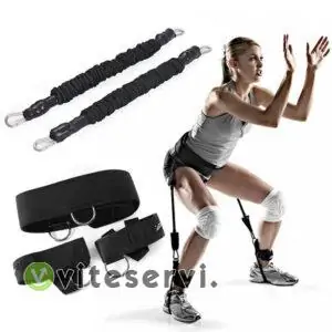 Bandes De Résistance Avec Poignées Pour Stepper/machine Fitness - Longueur 80cm, Poignées Ergonomiques ABS, Renforcement Musculaire