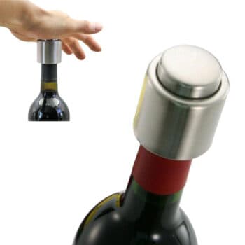 Stainless Steel Wine Bottle Stopper Plug Silver Elegant Vacuum Sealer Wine Stopper Saver Preserver Pump Sealedhh