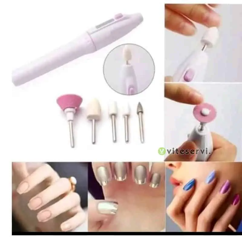 kit de pédicure manicure électrique ponceuse manucure système de polissage des ongles des mains 10 en 1