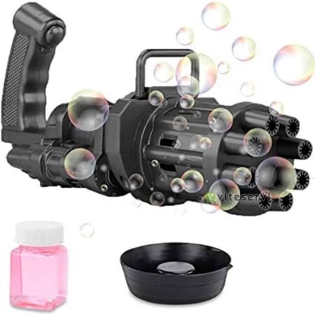 Machine électrique à bulles Gatling à 8 trous pour enfant