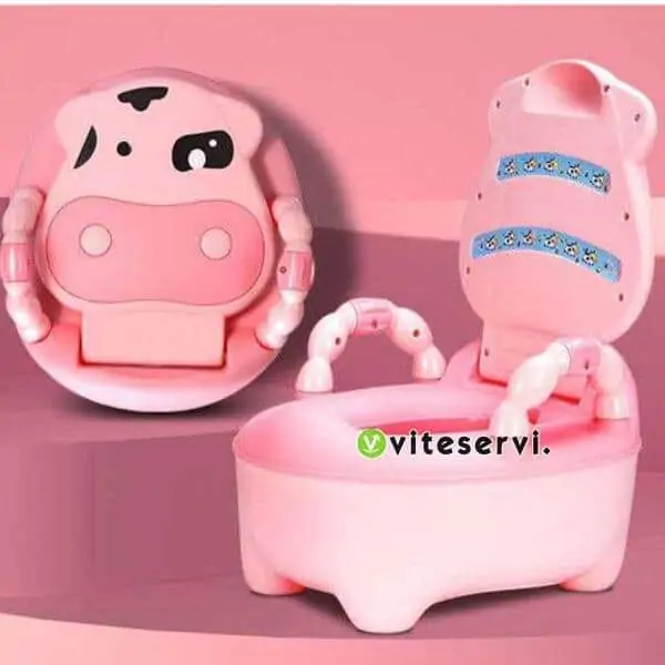 Pot rose pour enfants à couvercle amovibles, double usage