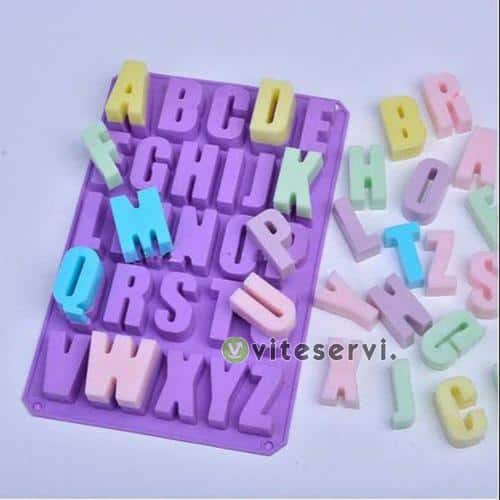 Grand moule alphabet en silicone