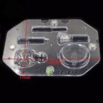 Moule chocolat magn tique en Polycarbonate 3D grande taille cosm tiques rouge l vres st r 0