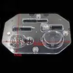 Moule chocolat magn tique en Polycarbonate 3D grande taille cosm tiques rouge l vres st r 0
