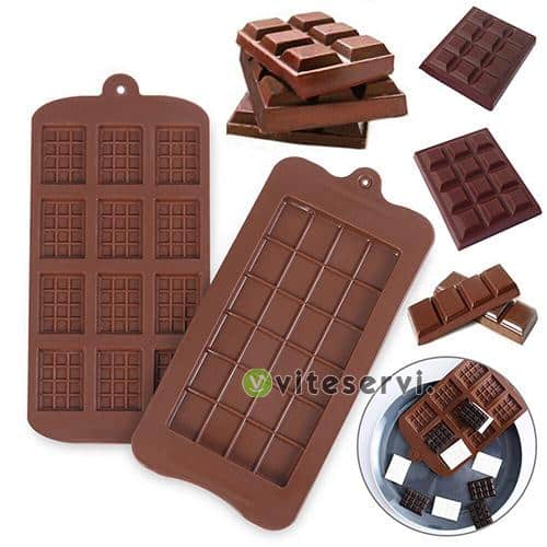 Moule Silicone Façon Tablette de Chocolat Madéco A Moi