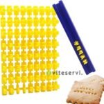 Pochoir Dalphabet pour ecriture sur Biscuit 72 Lettres et chiffres