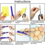 Pochoir Dalphabet pour ecriture sur Biscuit 72 Lettres et chiffres 2