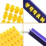 Pochoir Dalphabet pour ecriture sur Biscuit 72 Lettres et chiffres 4