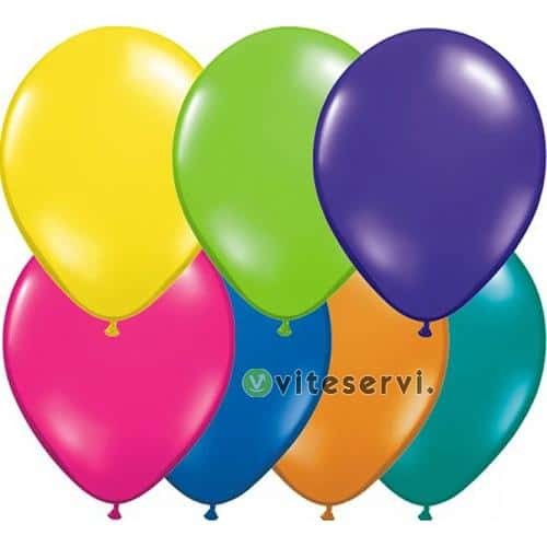 Lot de 24 Ballons d'anniversaire multicouleur