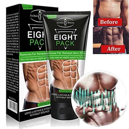 Crème Amincissante Abdominale Homme Aichun Beauty Eight Pack, Gel Brûle-Graisse Raffermissant et Tonifiant pour Ventre Plat, Sculpture des Abdos Rapide et Durable, Soin Anti-Cellulite et Définition Musculaire