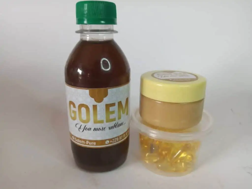 Kit fessier pour grossir fesses et hanche crème sirop suppositoires golem